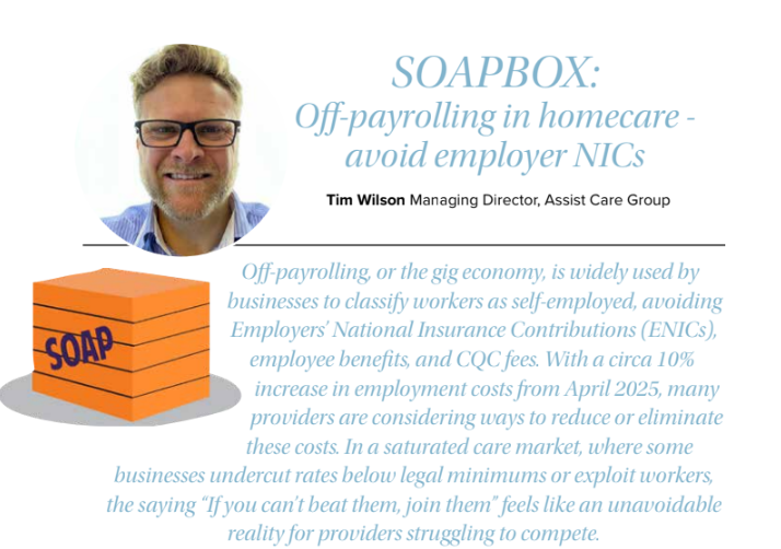 Off-Payrolling in Homecare